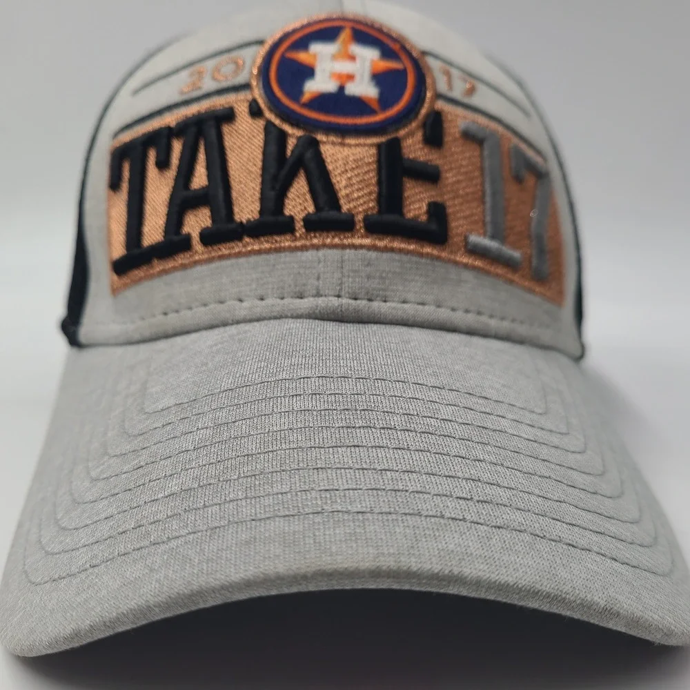 Houston Astros Hat Snapback New Era 9Forty Gray Black MLB 2017 Postseason Men‎